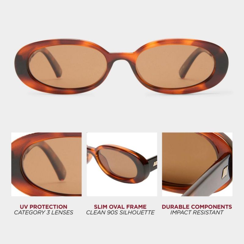 Gafas de Sol Le Specs Outta Love Oval Toffee Tort