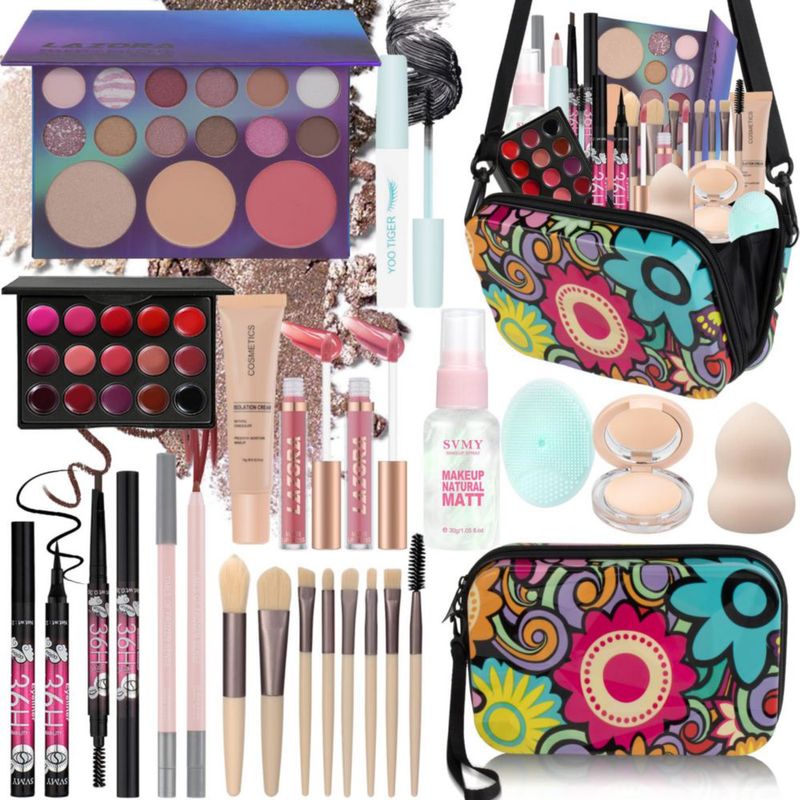 Set de Maquillaje LAZORA para Adolescentes y Niñas – Kit Completo de Regalo