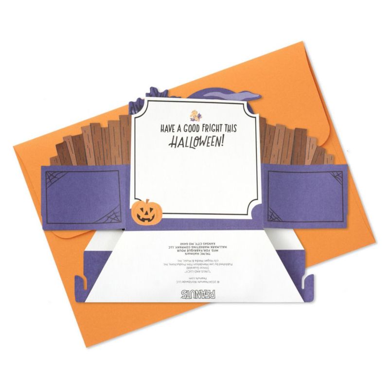 Tarjeta de felicitación Hallmark Peanuts Halloween Pop‑Up