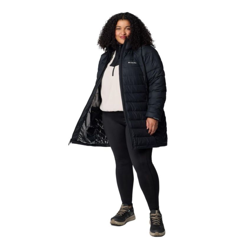 Abrigo Columbia Powder Lite II Mid Negro Talla XL