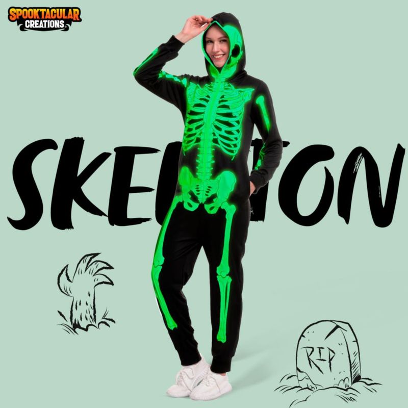 Disfraz Esqueleto que Brilla en la Oscuridad – Spooktacular Creations