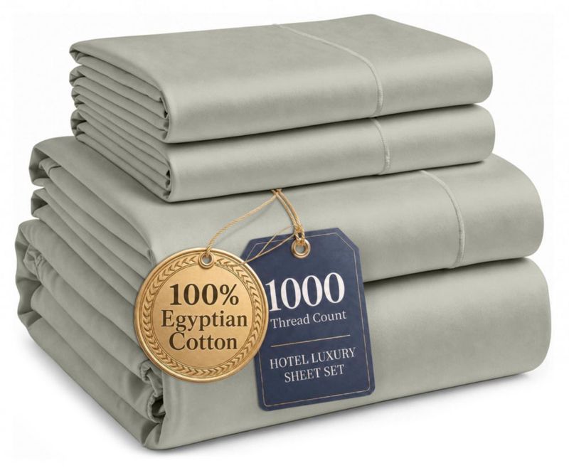 Juego de sábanas LANE LINEN California King 100% algodón egipcio