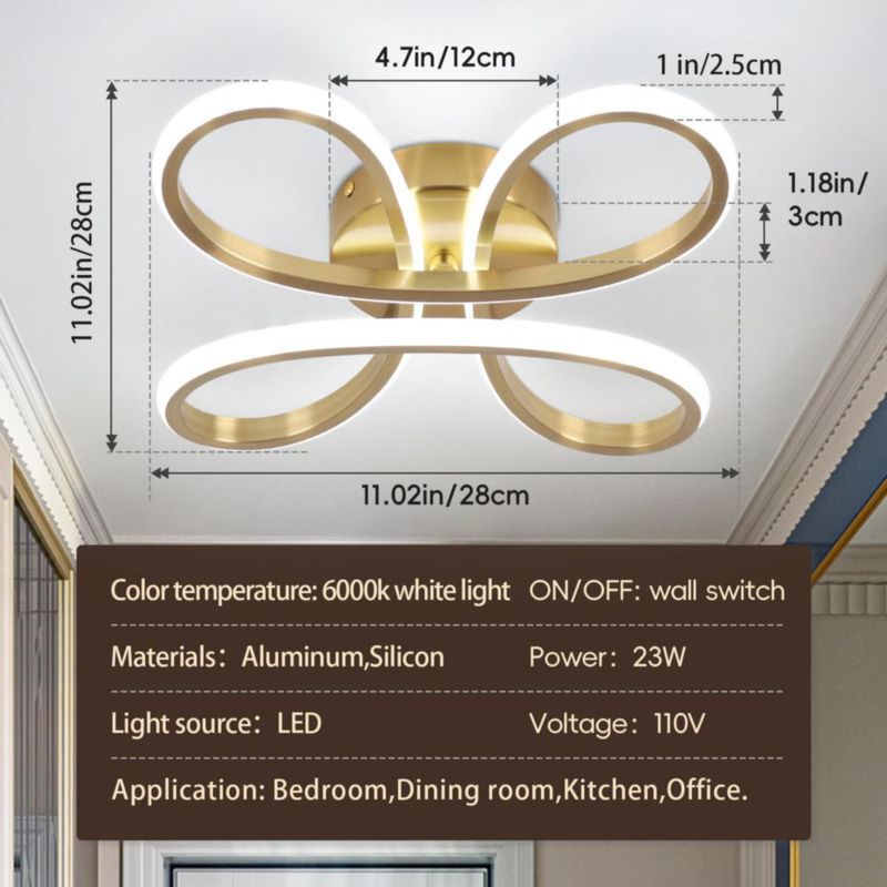 Lámpara de techo LED ADISUN 37 cm 6000 K 23 W 110 V