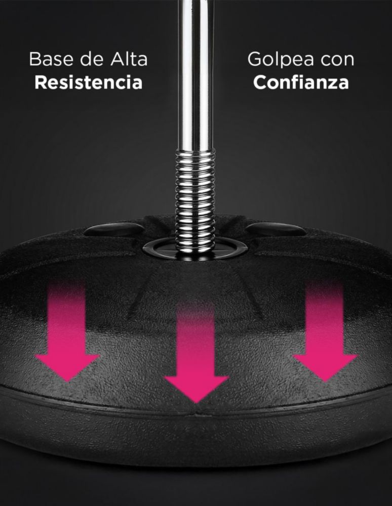 PERA DE BOX DE REFLEJOS STRIKER CON ALTURA AJUSTABLE 120-146 CM ROJO
