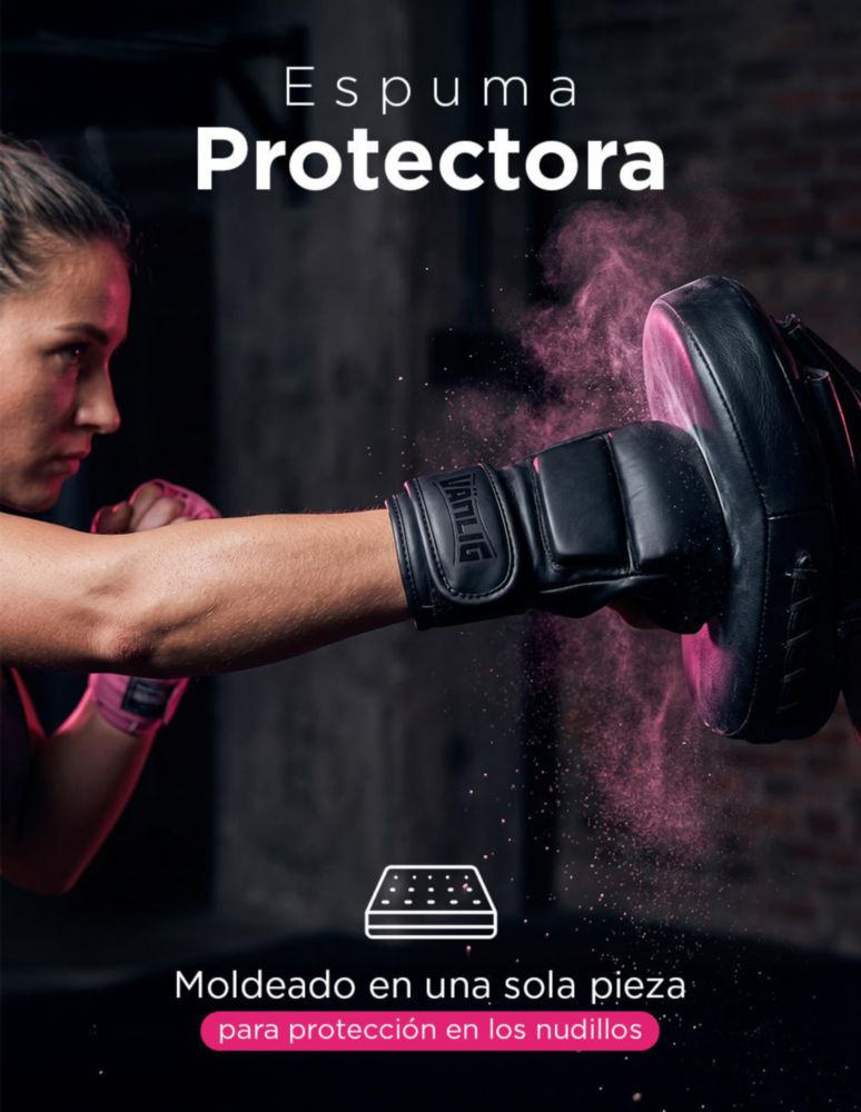 GUANTES DE MMA Y BOXEO VÄNLIG VALKOR CON ESPUMA PROTECTORA NEGRO