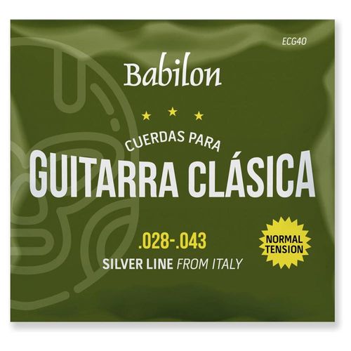 Set de Cuerdas para Guitarra (0.028-0.043) ECG-40/2843 BABILON.