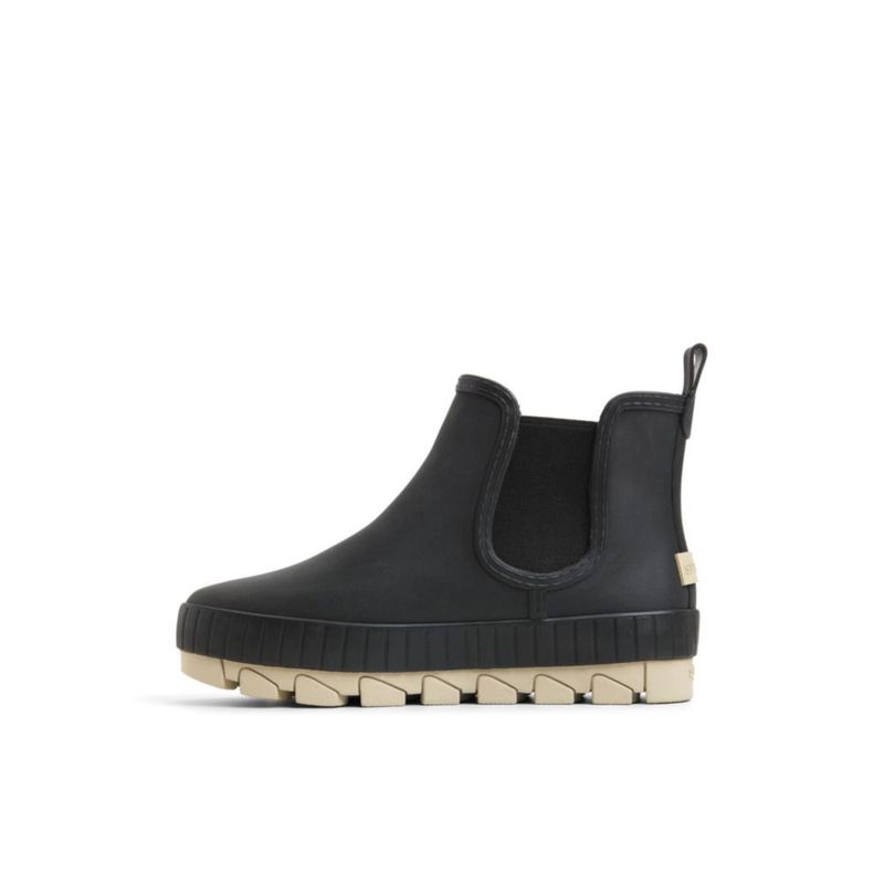 Bota de lluvia impermeable Sperry 6.5 negra estilo Chelsea