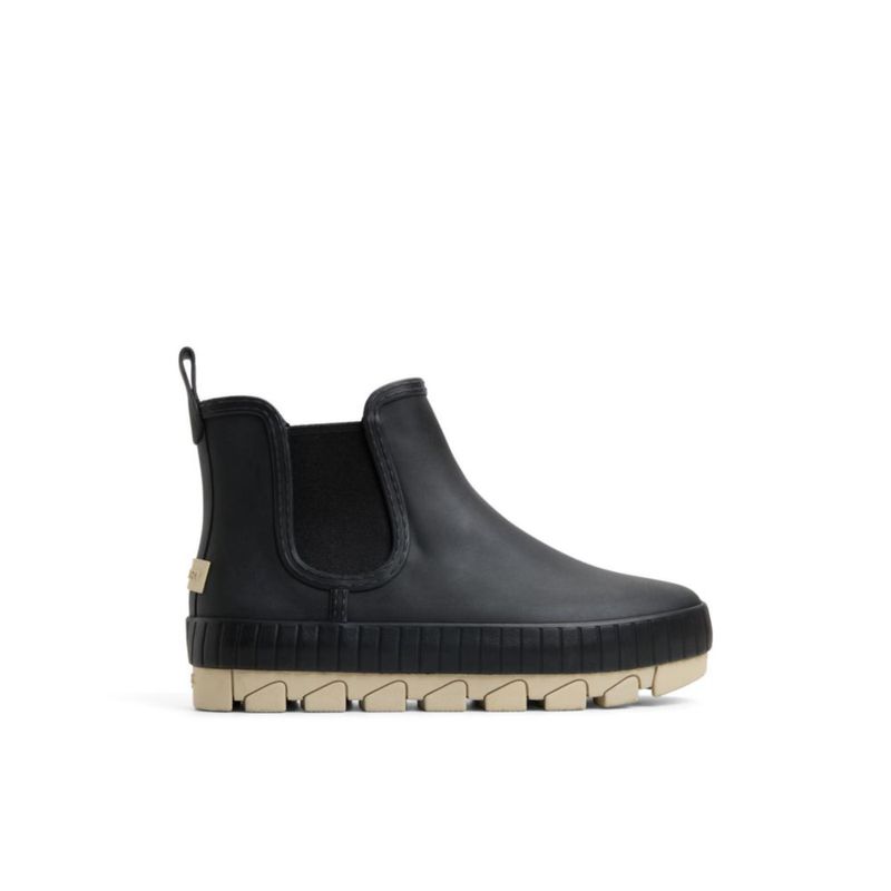 Bota de lluvia impermeable Sperry 6.5 negra estilo Chelsea