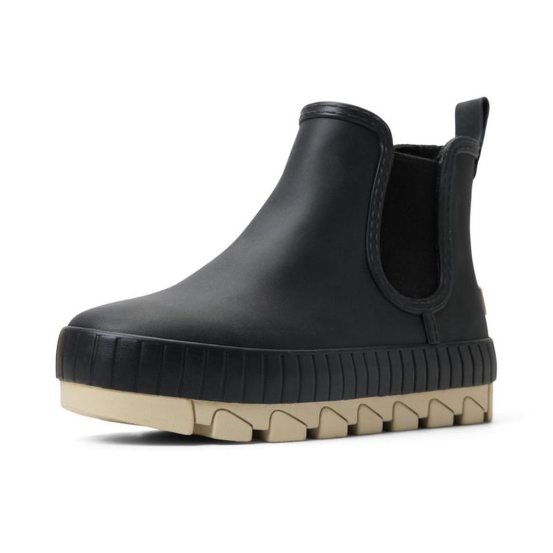 Bota de lluvia impermeable Sperry 6.5 negra estilo Chelsea