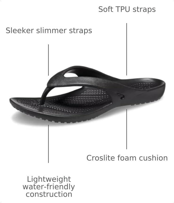 Chanclas Crocs Kadee II negras talla 6 M