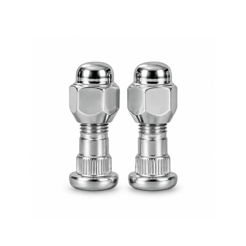 Juego de 4 piezas de tuercas y pernos de rueda Mysttoo M12x1.25 cromo 48 mm
