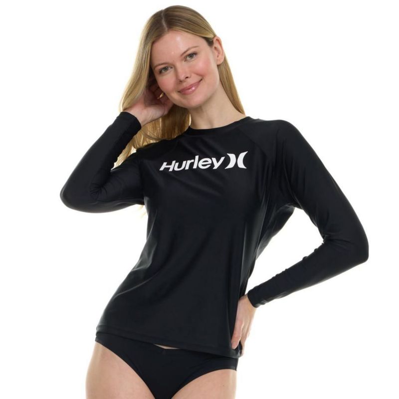 Camiseta de protección solar Hurley para mujer UPF 50+ manga larga