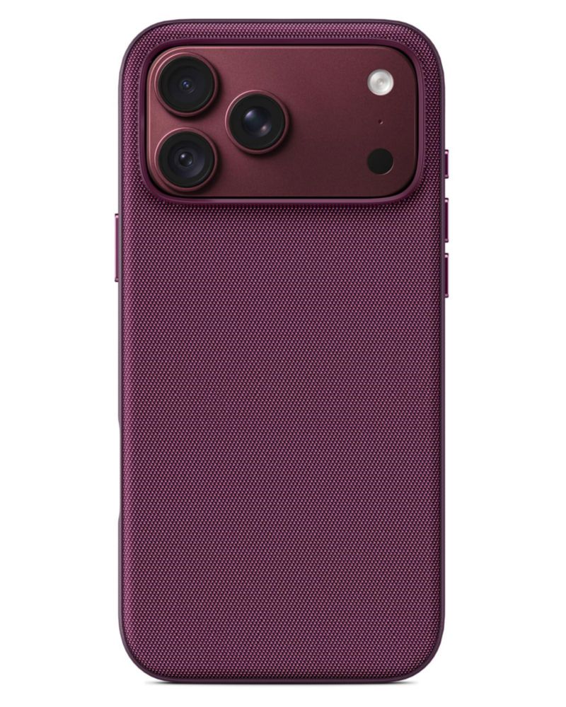 Funda LeYi TechWoven para iPhone 18/17 Pro Max MagSafe – Rojo Vino