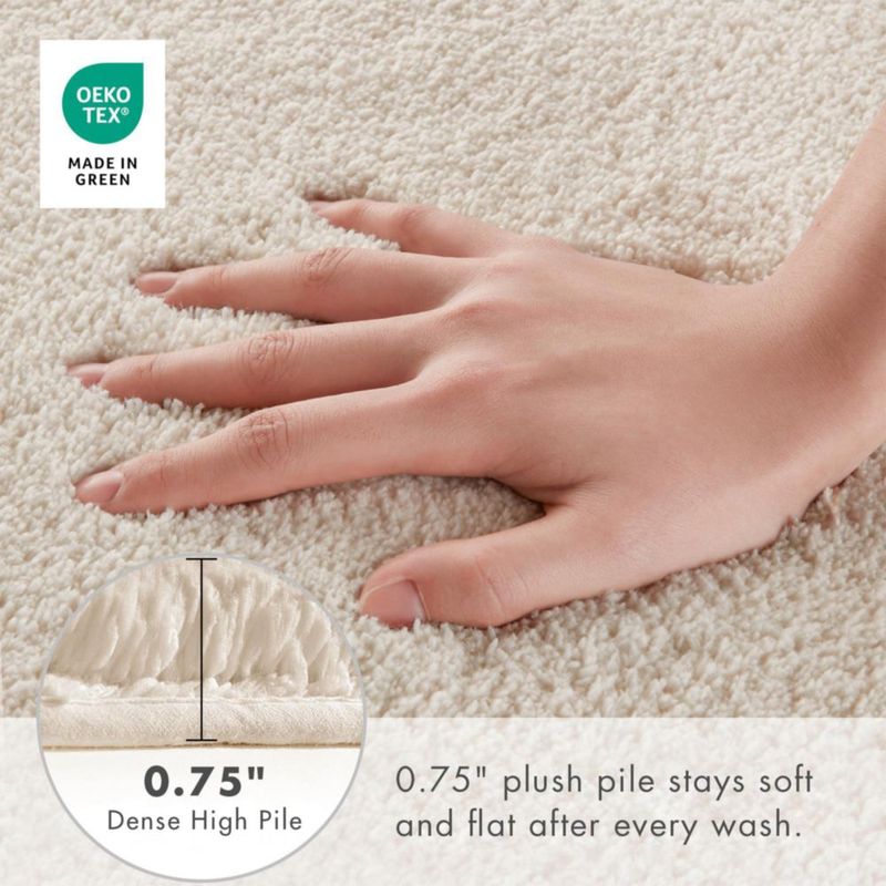 Alfombra de Baño Madison Park 51 × 76 cm Natural Súper Suave