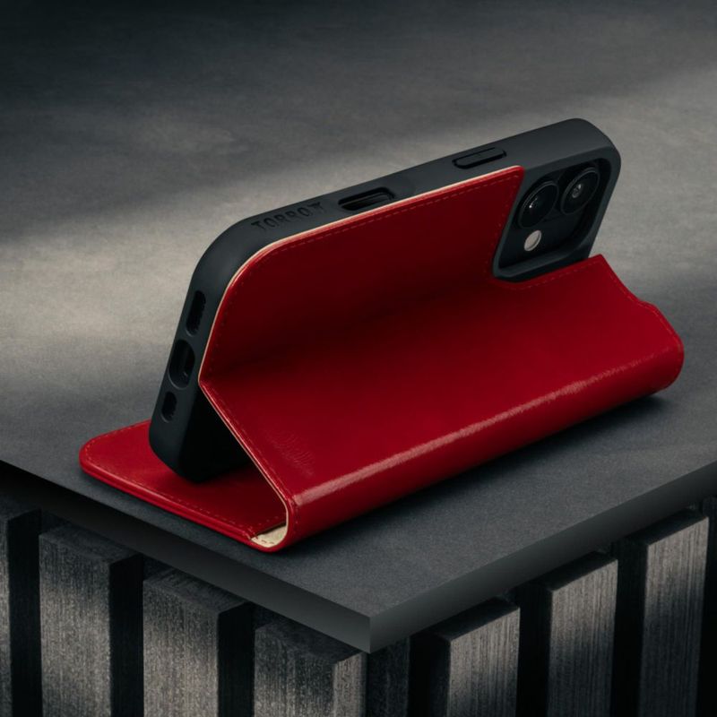Funda TORRO para iPhone 17 de Cuero Rojo con MagSafe