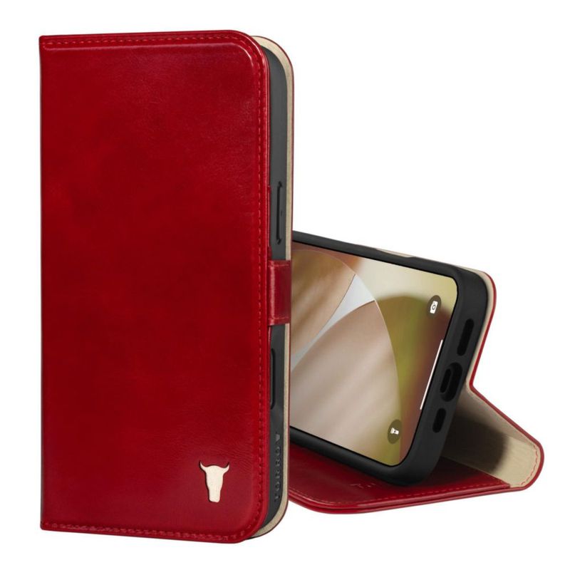 Funda TORRO para iPhone 17 de Cuero Rojo con MagSafe