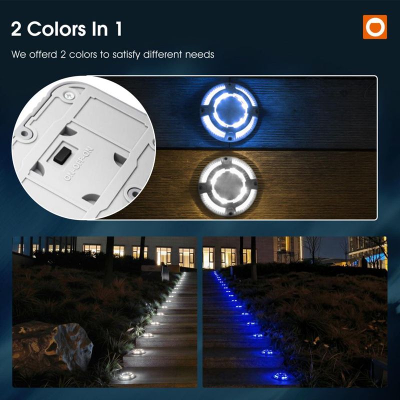 Luces solares para muelle addlon - Pack de 24 impermeables IP67