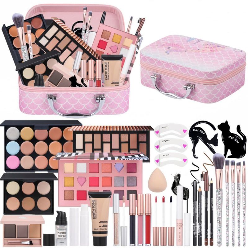 Kit de Maquillaje Moobirlet 27 en 1 – Set de Pinceles y Sombras de Ojos