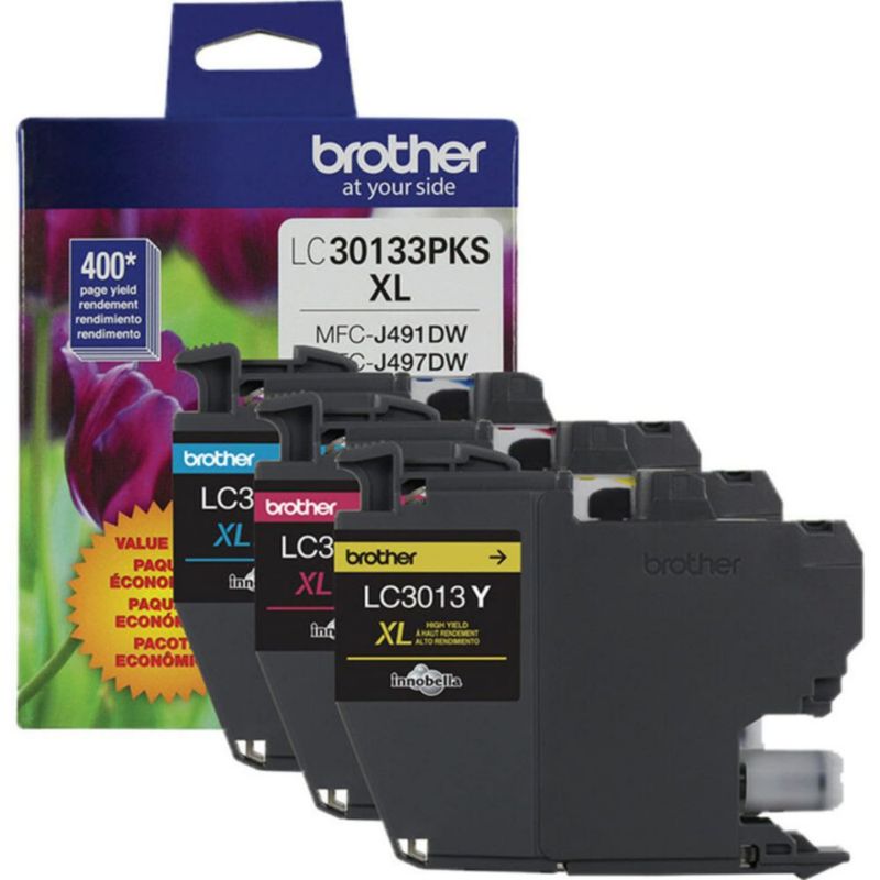Cartuchos de tinta Brother LC3013 genuinos paquete de 3 unidades de alto rendimiento