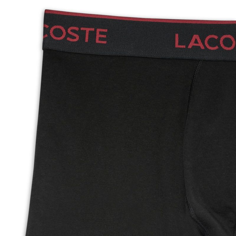 Boxer Lacoste talla S pack de 3 (negro burdeos y azul abismo)