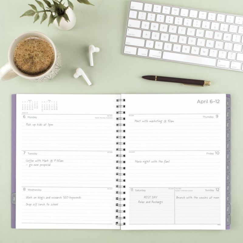 Agenda académica Mead 21x28 cm Lila 2026‑2027