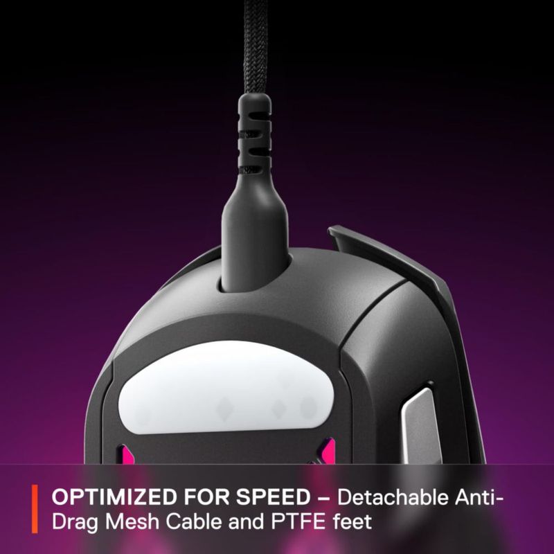 Ratón para juegos SteelSeries Aerox 5 Holey RGB 18K DPI resistente al agua