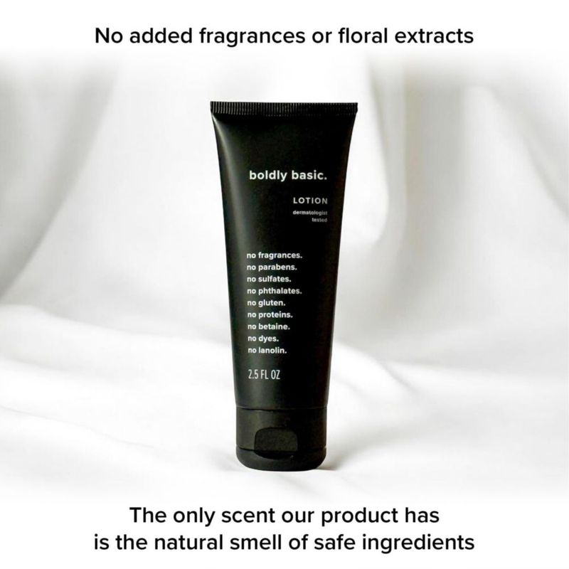 Loción Boldly Basic 75 ml Sin Fragancia – Tamaño de Viaje