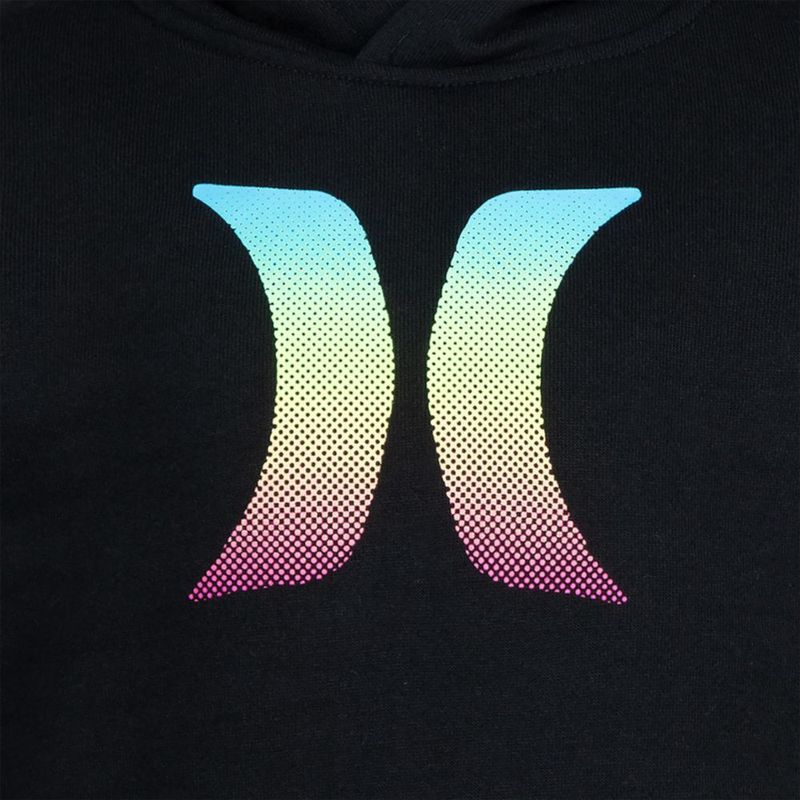 Hurley Sudadera con Capucha Pullover para Niños One and Only Negro/Multicolor Talla 6