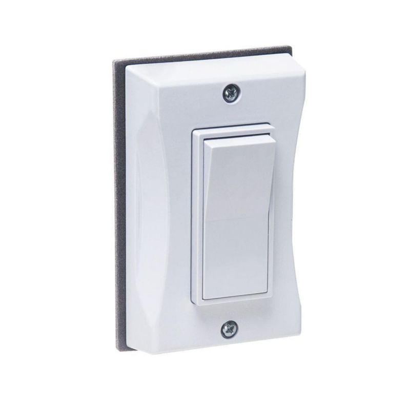 Placa de pared BELL de una vía cubierta blanca impermeable