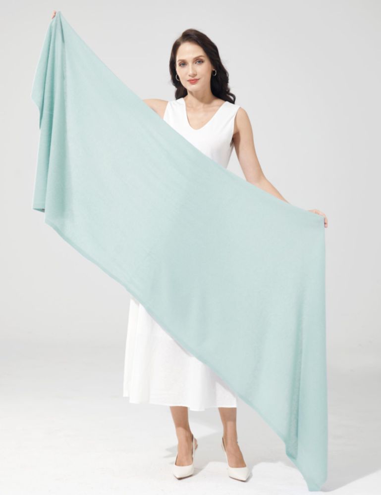 Chal RYYOYY 221 cm x 71 cm de mezcla de cachemir