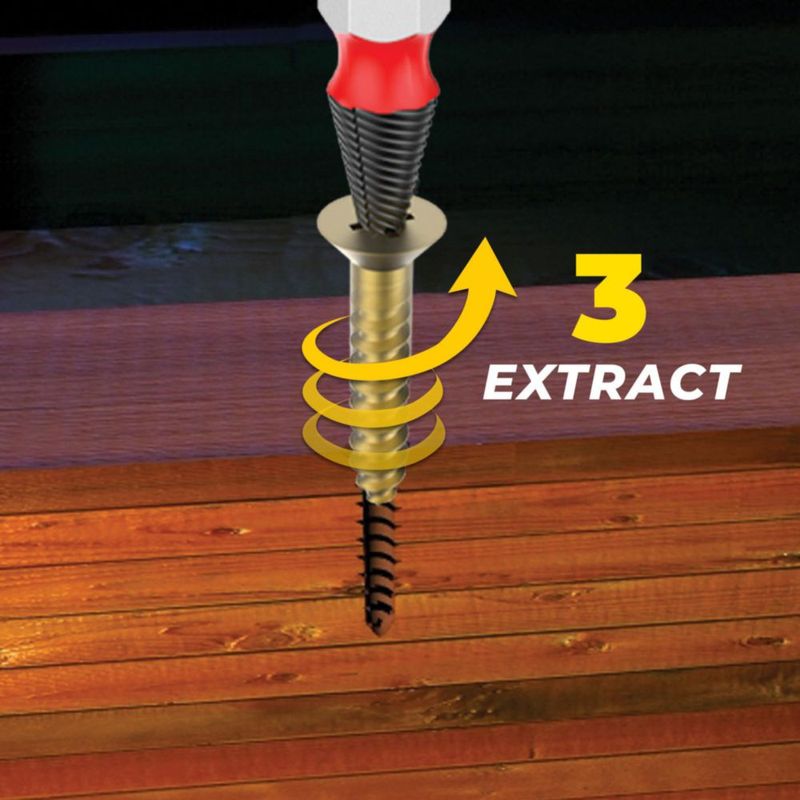 Juego de Extractores de Tornillos de Impacto Ontel de 5 Piezas