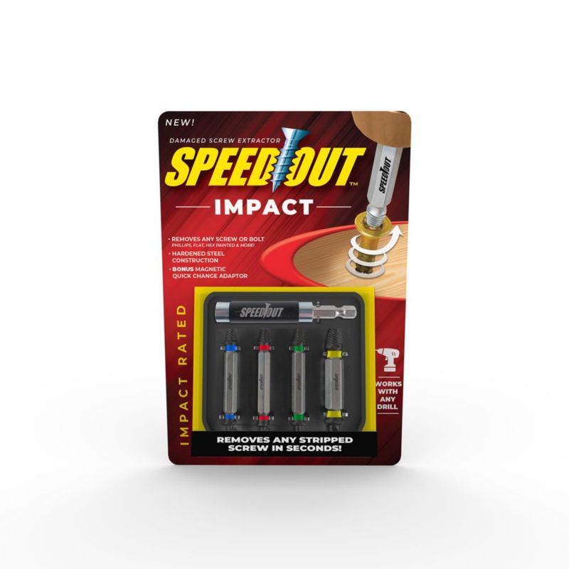 Juego de Extractores de Tornillos de Impacto Ontel de 5 Piezas