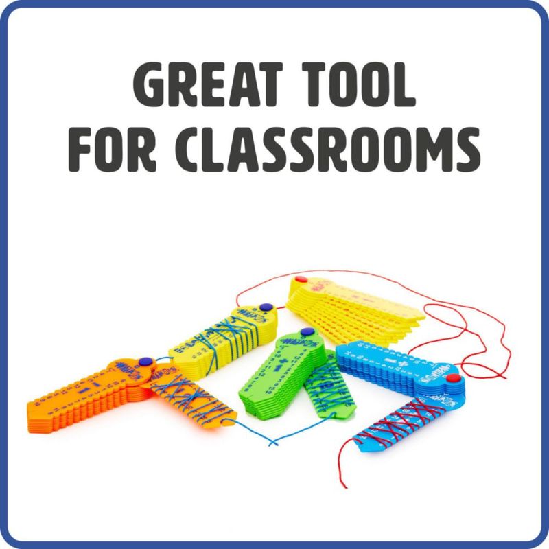 Herramienta educativa LEARNING WRAP-UPS AUTOCORRECTIVA de 10 piezas