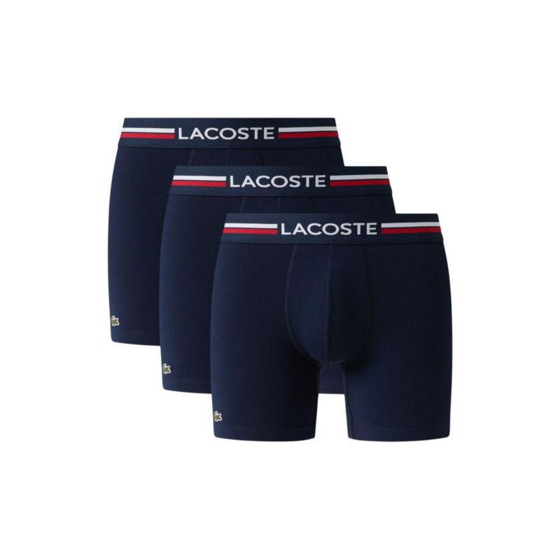Bóxer Lacoste Pack de 3 - Azul Marino - Talla Grande