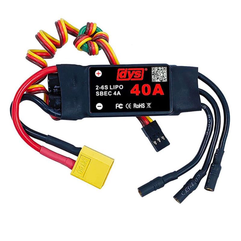 ESC DYS 40A 2-6S sin escobillas 5V/4A SBEC con conector XT60