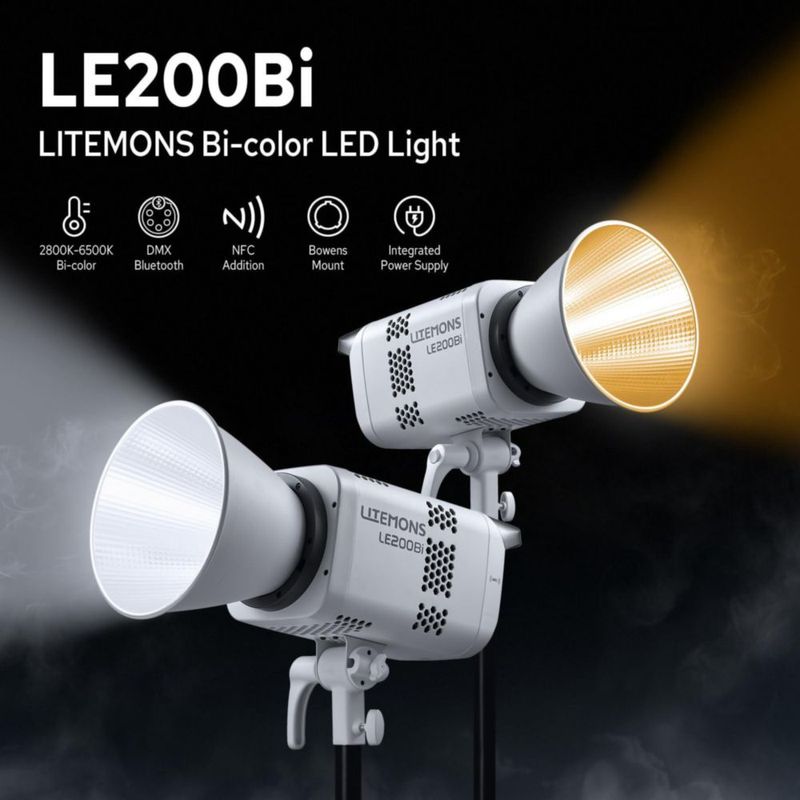 Luz LED de Video GODOX Litemons LE200Bi 220W Bicolor
