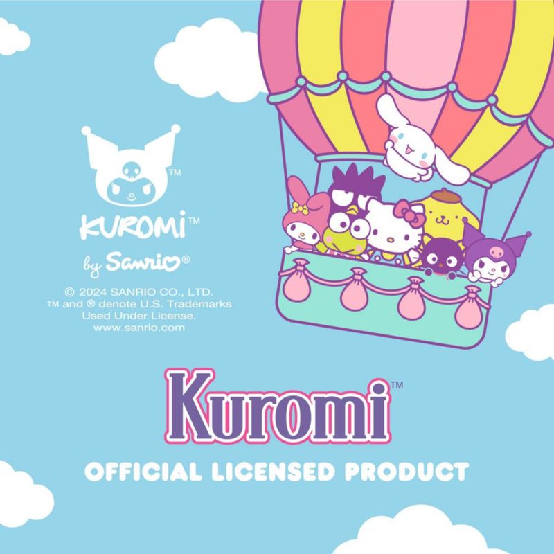 Juego completo de fundas de asiento Carbella Kuromi y alfombrillas