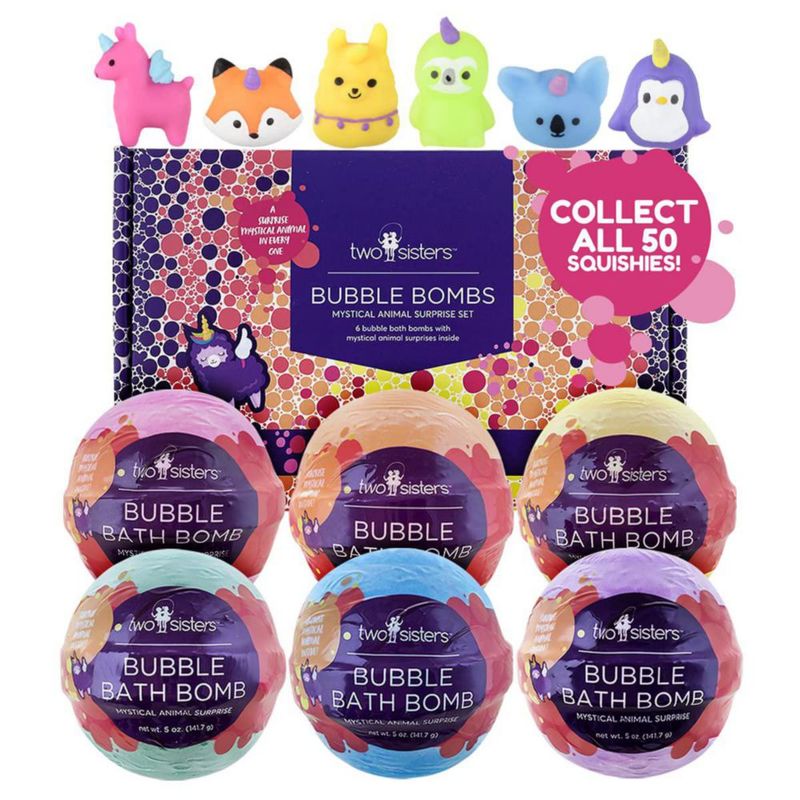 Bombas de baño Two Sisters Mystical con juguete sorpresa x6 para niños