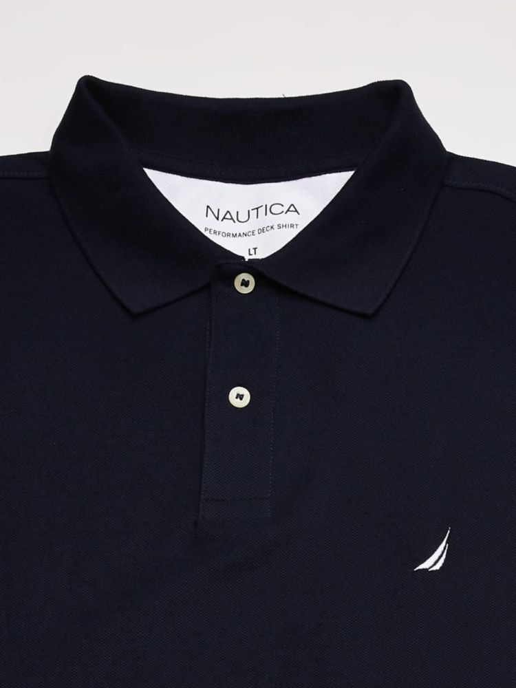 Camisa Polo Nautica 4X Azul Marino Corte Clásico Manga Corta