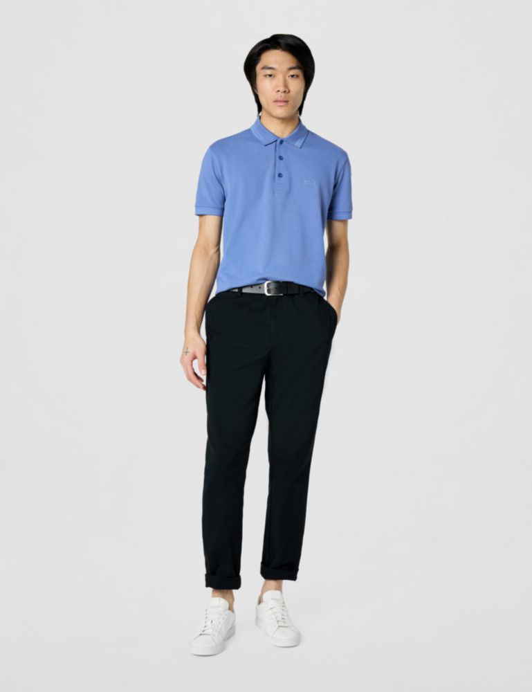 Camisa polo BOSS Paddy azul Colony talla L