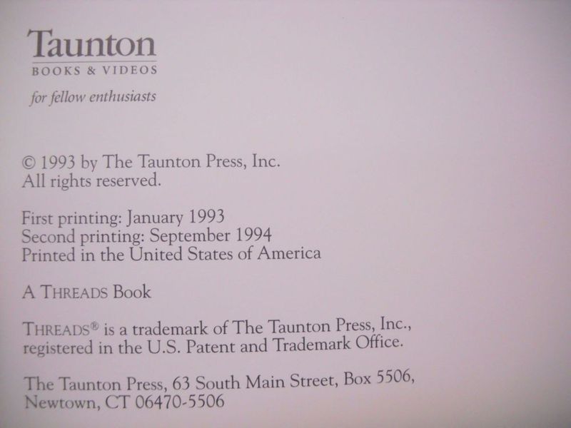Libro The Taunton Press Shirtmaking Skills