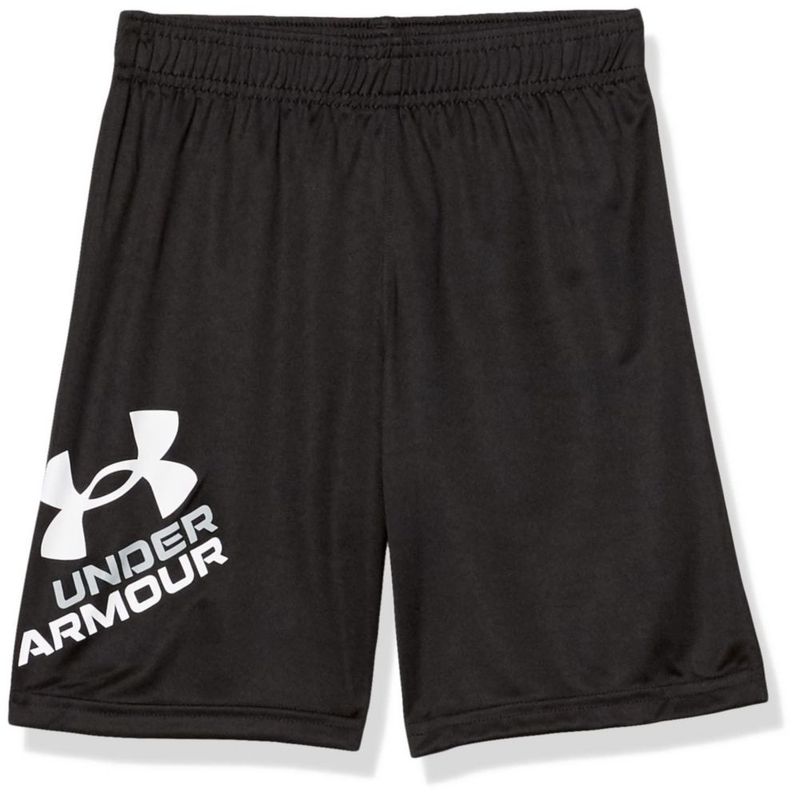 Shorts Under Armour 6 Symbol Negro/Blanco con cintura elástica