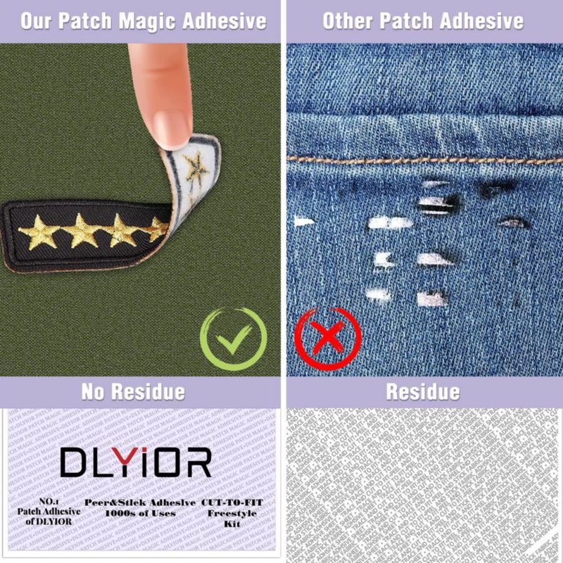 Patch Magic DLYIOR Adhesivo Lavable - Pack de 4