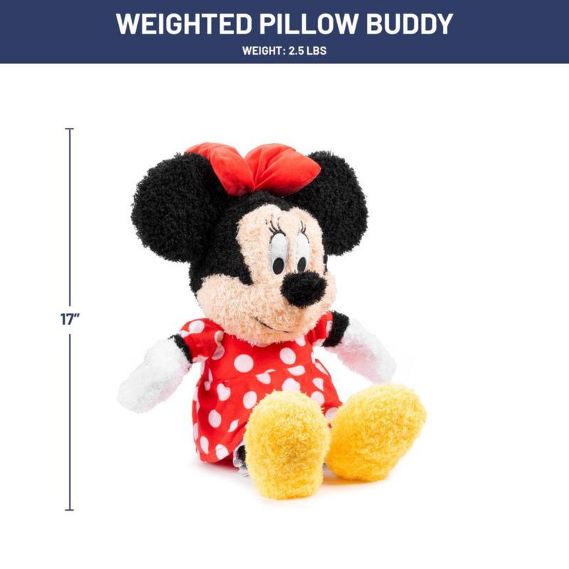 Almohada de Peluche Jay Franco 43 cm con Peso Minnie Mouse