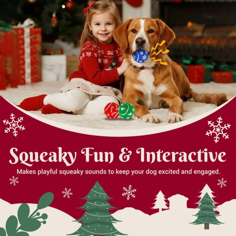 Pelotas para perros INSUM 6 cm pack de 12 – Juguetes navideños