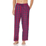 Pantalón de pijama Nautica de algodón elástico rojo - Talla M