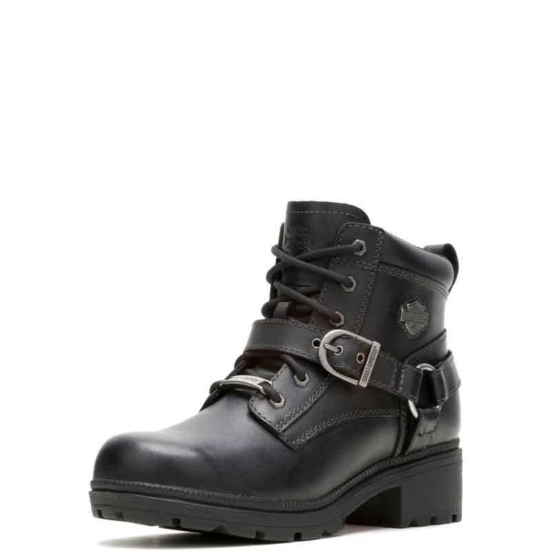 Bota Casual de Cuero Negra Harley‑Davidson Tegan para Mujer Talla 39 EU