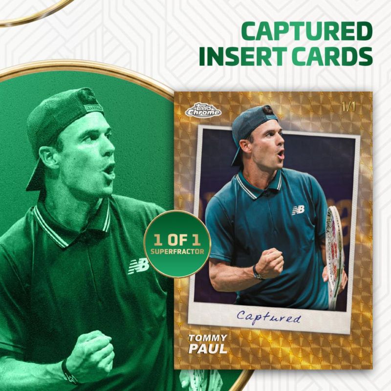Cartas coleccionables Topps Chrome Tennis – Caja de valor