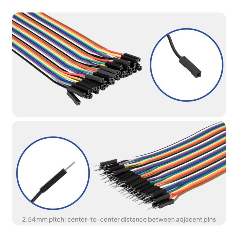 Cables de puente ELEGOO 120 uds 10 cm (Kit Dupont)