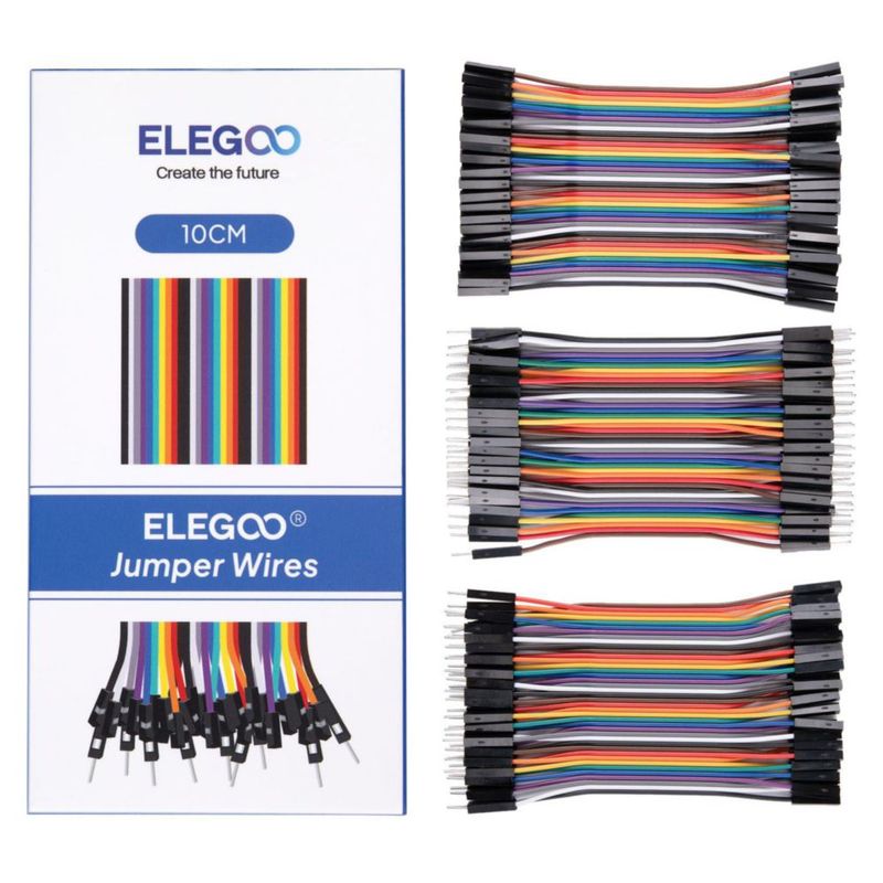 Cables de puente ELEGOO 120 uds 10 cm (Kit Dupont)